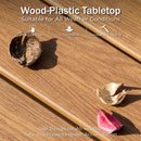 4-Seater Budget-Friendly Bohemian Wicker and Wood Garden Sofa Set