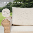 Outdoor Wicker Sectional with Rattan Coffee Table