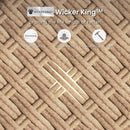 Outdoor Wicker Sectional with Rattan Coffee Table