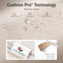 Chic Rope Rattan Patio Sofa Set with Coffee Table