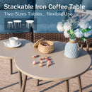 Curved Sectional Sofa Set in Vintage Rattan and Cushions