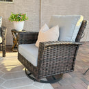 7-Seater Garden Vintage All-Weather Swivel Rattan Sofa Sets