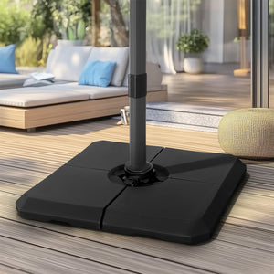 cantilever patio umbrella base weight Heavy Duty Base Weights Stand for Cantilever Umbrella, 317 lb