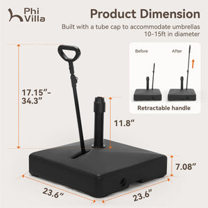 counter weights for patio umbrella Phi Villa Heavy Duty Base Weights Stand for Outdoor Patio Umbrella