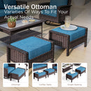 7-Seater Garden Vintage All-Weather Swivel Rattan Sofa Sets