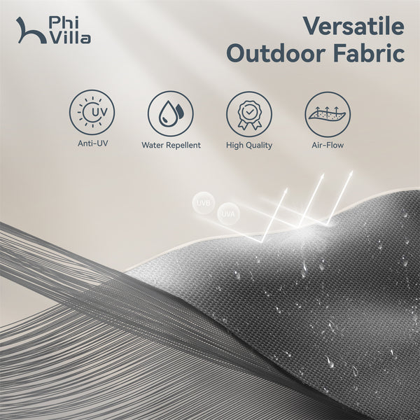 13ft Double-Sided Outdoor Umbrella with Adjustable Crank