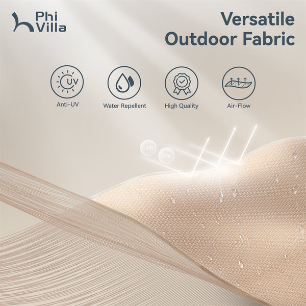 13ft Double-Sided Outdoor Umbrella with Adjustable Crank