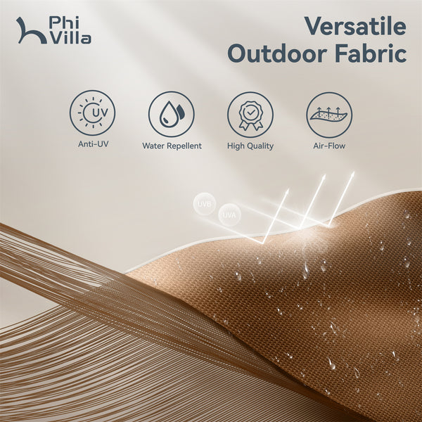 13ft Double-Sided Outdoor Umbrella with Adjustable Crank