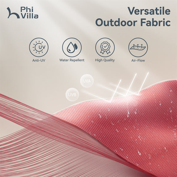 13ft Solar Double-Sided Patio Twin Umbrella with Led Lights