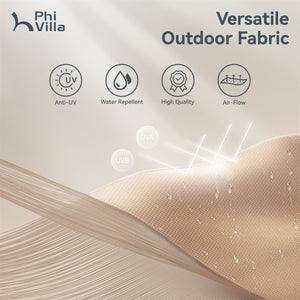 13ft Solar Double-Sided Patio Twin Umbrella with Led Lights