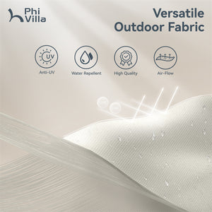 13ft Double-Sided Outdoor Umbrella with Adjustable Crank