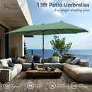 PHI VILLA 13ft 11-Color Double-Sided Outdoor Large Umbrella