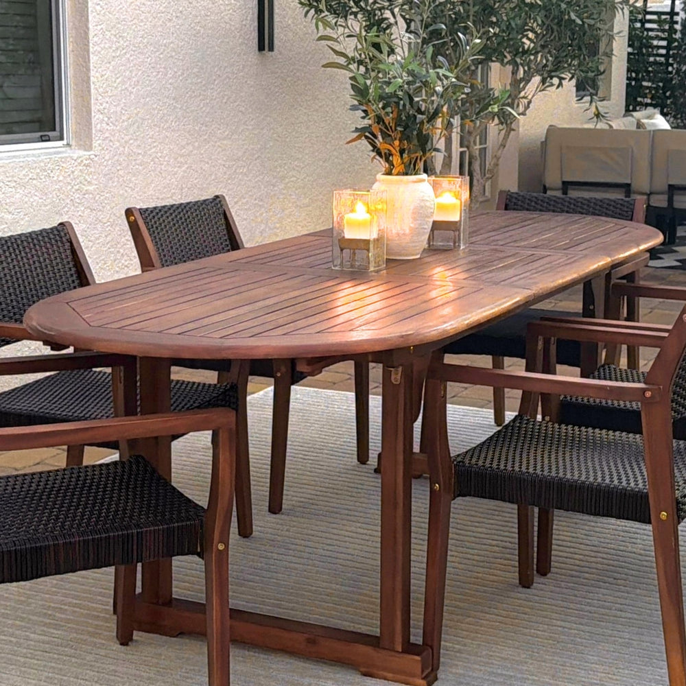 Phi Villa Bucolic Luxurious Wooden Expandable Table
