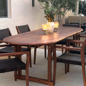 Phi Villa Bucolic Luxurious Wooden Expandable Table