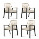 knitted rope chair for outdoor 4-seat