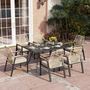 rattan chair dining set for deck and patio