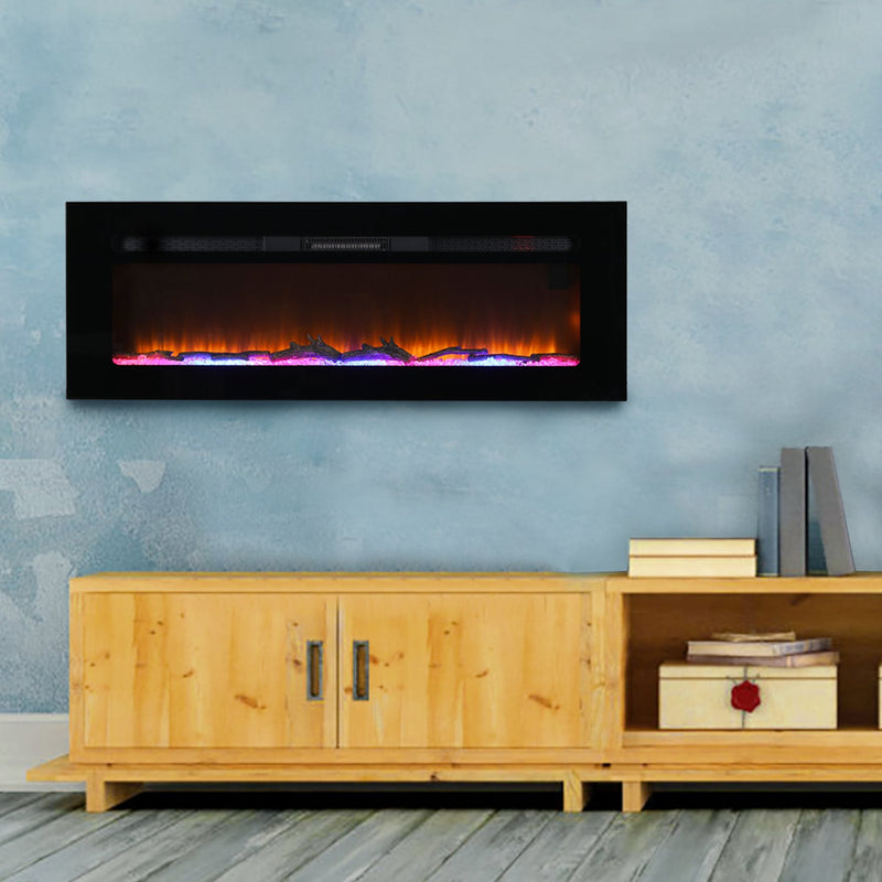PHI VILLA 40/50 Inch 1500W Insert & Wall Mounted Electric Fireplace