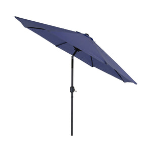 9ft Manual-tilted Outdoor Umbrella with Crank Handle