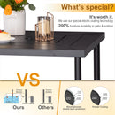 PHI VILLA Patio 32" Steel Square Bar Dining Table