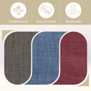 PHI VILLA Patio Textilene Fixed Dining Chairs