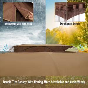 Patio Double Vent Gazebo Outdoor Canopy for Sale