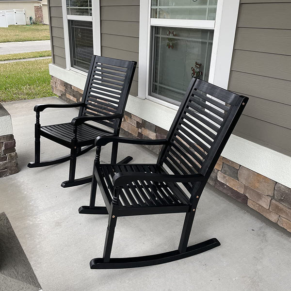 1 Piece Acacia Wood Garden Rocking Chair
