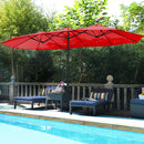 PHI VILLA 15ft 11-Color Double-Sided Patio Extra Large Twin Umbrella
