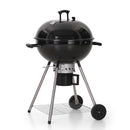 Portable Kettle Enamel Charcoal Grill Outdoor BBQ Black Grill-Captiva Designs