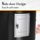 17" Portable Outdoor Smoker 2-In-1  Charcoal Grill Combo, Black-Captiva Designs