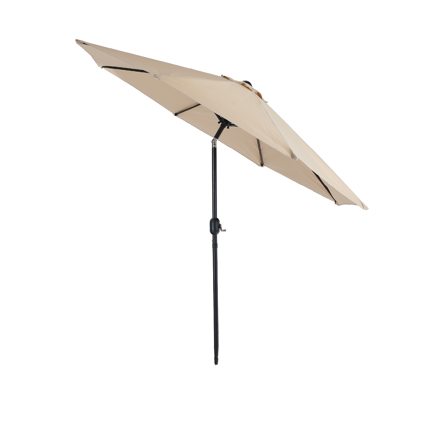 crank handle patio umbrella 9ft Manual-tilted Outdoor Umbrella with Crank Handle