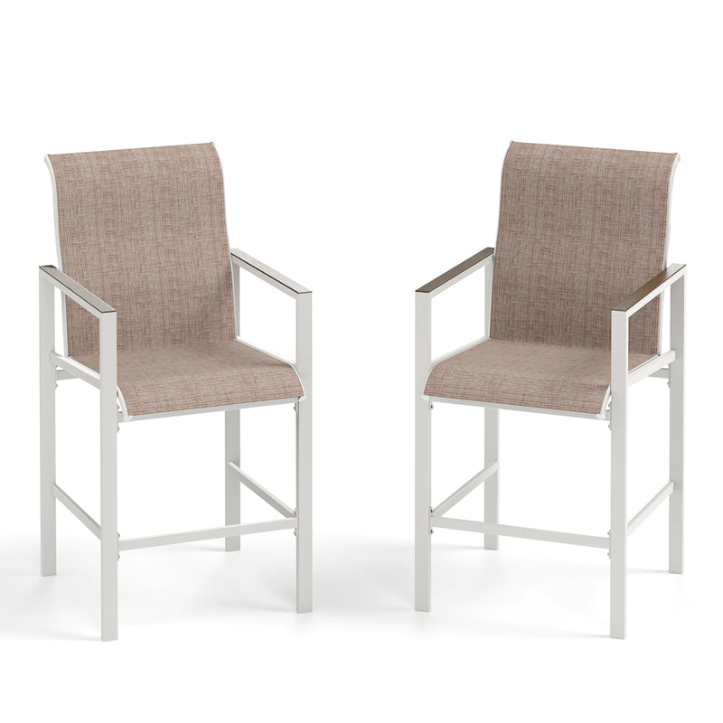 PHI VILLA Outdoor 5-Piece Steel Bar Set