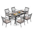 7 / 9-Pcs Dining Set with Adjustable Table & Fashionable Dining Chairs