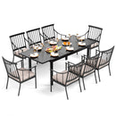 7 / 9-Pcs Dining Set with Adjustable Table & Fashionable Dining Chairs