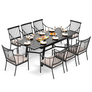 Linea 7 / 9-Pcs Dining Set with Adjustable Table