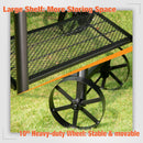 2-In-1 Charcoal Smoker Grill with Offset Box-Captiva Designs