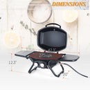 Tabletop Propane Grill with 2 Stainless Steel Burner-Captiva Designs