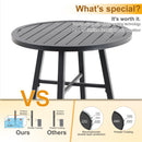 Phi Villa Outdoor Steel Round Small Coffee Table Bistro Table