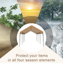 PHI VILLA 10x20 ft Heavy Duty Carport Car Canopy Instant Garage Party Tent