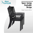 7/ 9-Piece Patio Dining Sets with Extendable Table and Stackable Chairs PHI VILLA