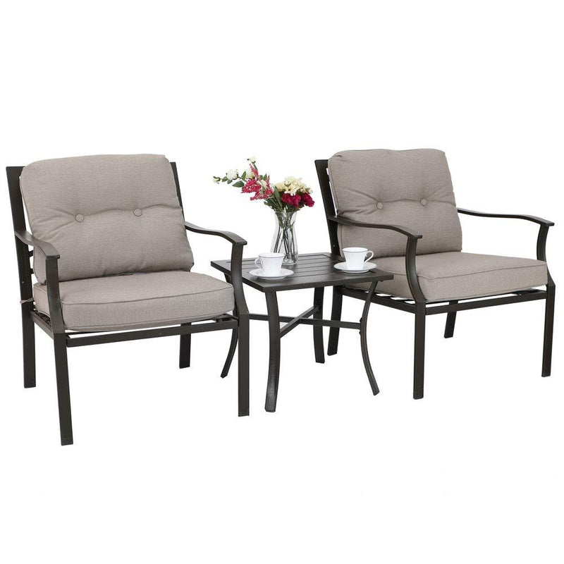 PHI VILLA 3 PC Patio Padded Conversation Set