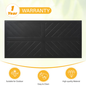 PHI VILLA Patio Large Height Metal Bar Table for 4-6 People