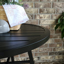 Phi Villa Outdoor Steel Round Small Coffee Table Bistro Table
