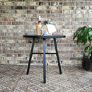 Phi Villa Outdoor Steel Round Small Coffee Table Bistro Table