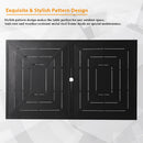 Phi Villa Patterned Outdoor Metal Rectangle Dining Table