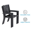 7/ 9-Piece Patio Dining Sets with Extendable Table and Stackable Chairs PHI VILLA