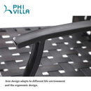 PHI VILLA 5-Piece Patio Conversation Set with Ottomans and Table