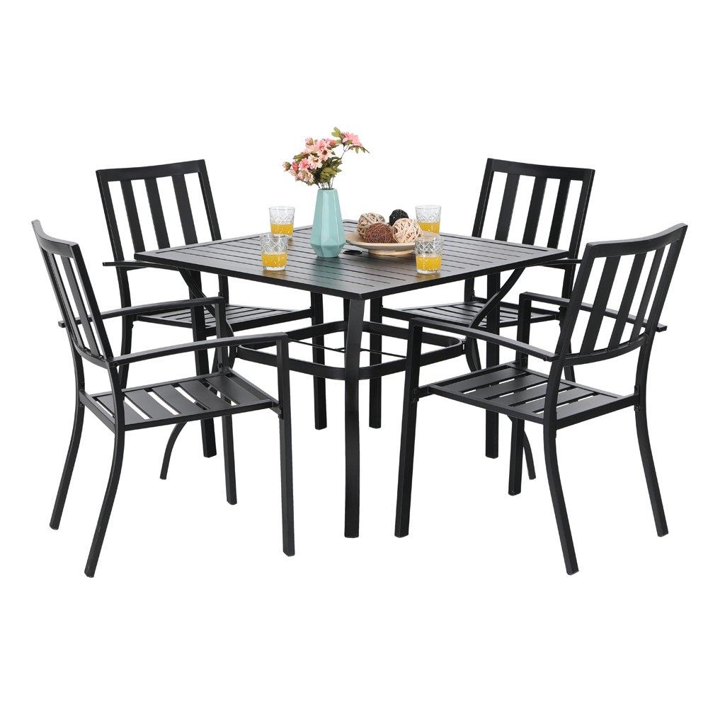 Classic 5-Piece Patio Dining Set for Garden Backyard