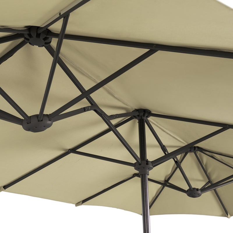 PHI VILLA 13ft Double-Sided Outdoor Large Umbrella