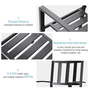 7-Piece Patio Dining Set with Stackable Chairs for Balcony, Porch PHI VILLA