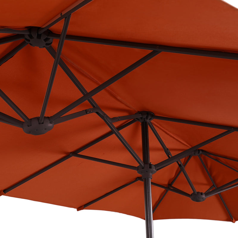 PHI VILLA 13ft Double-Sided Outdoor Large Umbrella